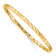 10k Yellow Gold 4mm Twisted Textured Slip-on Bangle