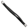 Black Leather and Stainless Steel Polished Multi-Strand 8.25-inch Bracelet
