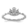 Sterling Silver Stackable Expressions Polished Diamond Angel with Halo
Ring 0.025ctw