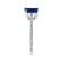 Sapphire and Diamond 14k White Gold Engagement Ring 1.36ctw
