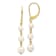 14K Yellow Gold 4-6mm White Semi-round Freshwater Cultured Pearl
Gaduated Leverback Earrings