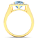 1.96ctw Blue Aquamarine and Diamond 14K Yellow Gold Halo Ring