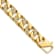 White Cubic Zirconia Stainless Steel Polished Yellow IP Plated Men's Bracelet