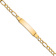 10k Yellow Gold Figaro Link ID Bracelet