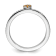 14K White Gold Stackable Expressions Citrine and Diamond Ring 0.075ctw