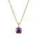 Purple And White Cubic Zirconia 18k Yellow Gold Over Silver February
Birthstone Pendant 5.81ctw