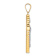 14k Two-tone Gold  Polished and Diamond-Cut Crucifix Pendant
