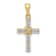 14K Yellow Gold 1/6ct. Diamond Latin Cross Pendant