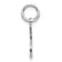 Rhodium Over 14K White Gold Number 1 DAD Charm