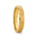 HONOR Gold-Plated Tungsten Beveled Polished Edges Flat Ring with Brushed
Center 4mm