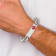 Stainless Steel Polished with Red Enamel 8.5-inch Medical ID Bracelet