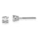 14K White Gold Lab Grown Diamond 1/3ctw VS/SI GH Screw Back 4 Prong Earrings