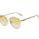 Gucci Gold Tone and Cream Frame / Yellow Lens Sunglasses
