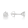 Certified White Lab-Grown Diamond H-I SI 14k White Gold Martini Stud
Earrings 1.00ctw