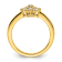 14K Yellow Gold Lab Grown Diamond SI1/SI2, G H I, Cluster Ring