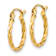 Twist Hoop Earrings In 10K Gold