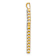 14K Two-tone Gold  Diamond Cross Pendant