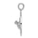 Rhodium Over Sterling Silver Polished Puerto Rico Circle Frog Pendant