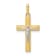 14K Yellow and White Gold Crucifix Pendant