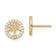 14K Yellow Gold 7.6mm Polished White Cubic Zirconia Stone Tree of Life
Stud Earrings