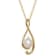 8mm Button White Freshwater Pearl and Diamond Accent 10K Yellow Gold
Pendant with Chain