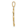 14k Yellow Gold Multi-colored Cubic Zirconia Hamsa Pendant