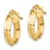 14k Yellow Gold Polished 5/8" Small Hoop Earrings