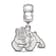 Sterling Silver Rhodium-plated LogoArt California State University
Fresno Dangle Bead