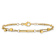 14k Yellow Gold Polished Fancy Link Bracelet
