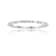 Dainty Baguette and Round White Topaz Sterling Silver Stackable Band
Ring, 0.46ctw