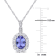 1.87ctw Tanzanite, White Topaz And Diamond Accent 14k White Gold Pendant
With Chain