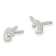Rhodium Over Sterling Silver Polished Unicorn Head Post Earrings