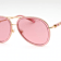 Versace Pink Transparent Aviator Frame / Pink Lenses Sunglasses