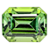 Green Tourmaline 6.8x5.3mm Emerald Cut 1.64ct