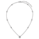 Rhodium Over Sterling Silver Polished Fancy Cubic Zirconia Station With
2 Inch Extension Necklace