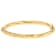 Twisted Bangle In 18K Gold Over Bronze