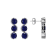 Lab Created Blue Sapphire Platinum Over Silver September Birthstone
Earrings 4.94ctw