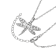 White Cubic Zirconia Platineve® Dragonfly Pendant With Chain 0.32ctw