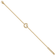 14k Yellow Gold Diamond Sideways Letter G Bracelet