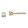 14K Yellow Gold Lab Grown Diamond 1/4ctw VS/SI GH Screw Back 4 Prong Earrings