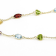 Multi-Gem 14k Yellow Gold 18" Necklace 11.05ctw