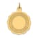 14k Yellow Gold Textured A Date To Remember Disc Charm