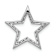 Rhodium Over 14k White Gold Diamond Star Chain Slide Pendant