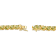Green Peridot 18k Yellow Gold Over Sterling Silver Tennis Bracelet