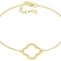 Clover Station Bracelet In 18K Gold Over Sterling Silver