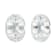 White Sapphire 7x5mm Oval Matched Pair 1.77ctw