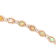10.50 Ctw White Opal and 5.77 Ctw White Diamond Bracelet in 14K RG
