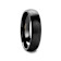 RAIDER Domed Brush Finished Black Tungsten Wedding Band 4mm