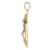 14K Yellow and White Gold Cubic Zirconia Crucifix Pendant