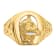 10K Yellow Gold Polished Horseshoe with Horse in Center Ring